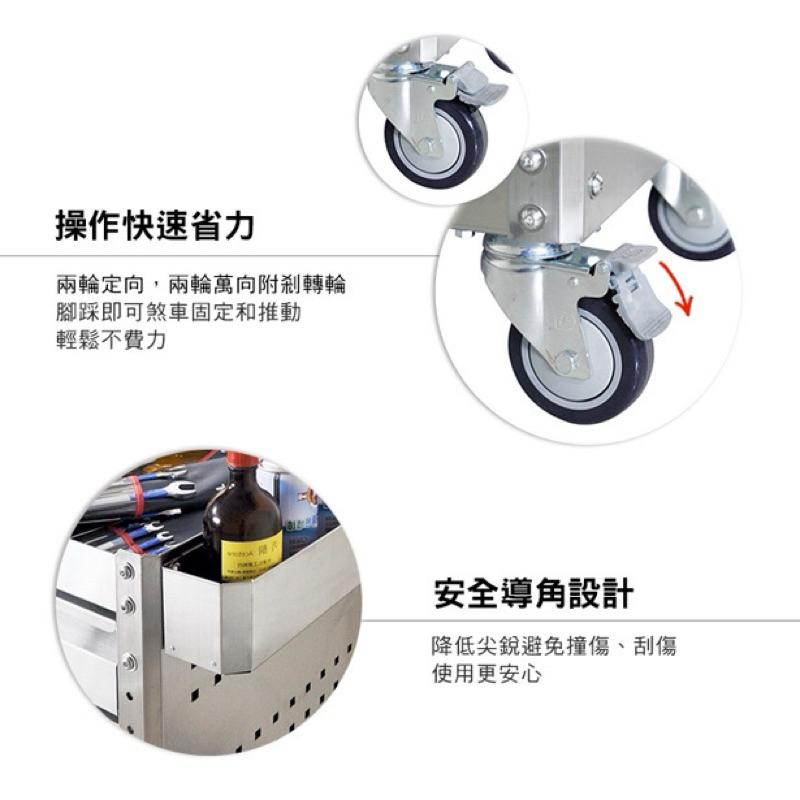 ❰免運❱ Tanko 天鋼 治療推車 不鏽鋼作業車 有輪工作車 抽屜型 EKA-301MS 3MS 台灣製造 醫院診所-細節圖3