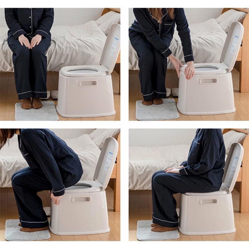 ❰免運❱ 日本製 行動馬桶 抗菌加工 移動馬桶 衛浴潔淨館 日本製 浴室用品 廁所設備 洗澡-細節圖2