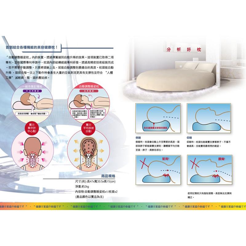 ❰免運❱ 艾你優 自動調整睡姿枕 台灣製造 功能枕 記憶枕 一夜好眠 枕頭 居家生活 寢具 飯店房間 睡覺 失眠 痠痛-細節圖7