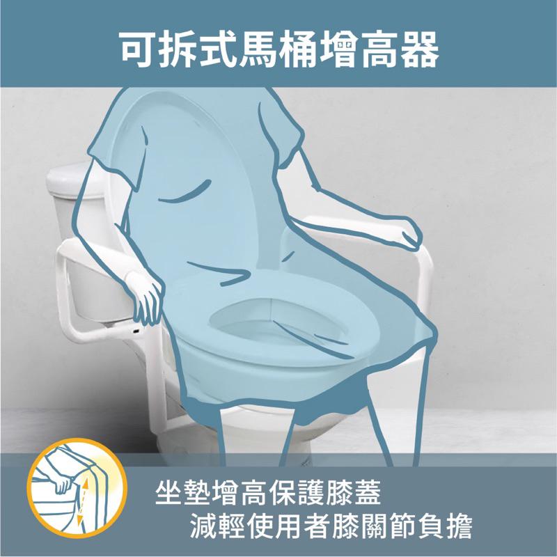 ❰免運❱ ORANGE+ 悅康品家 可拆式馬桶增高器 可調整輔助扶手 馬桶增高器 免工具 廁所 浴室 馬桶加高器 長者孕-細節圖4