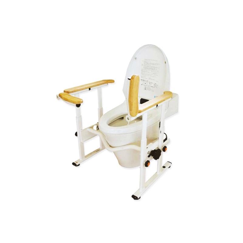 ❰免運❱ 日本馬桶安全扶手 FR 不鏽鋼 天然木 日本製 簡易安裝 安全扶手 寬高可調 輔具 實體店面 起身扶手 銀髮-細節圖8