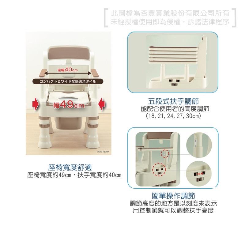 ❰免運❱ 日本 Richell 利其爾 可攜式舒適便座MH型 REC45621 45623 杏豐 便座 便盆椅 便器椅-細節圖3
