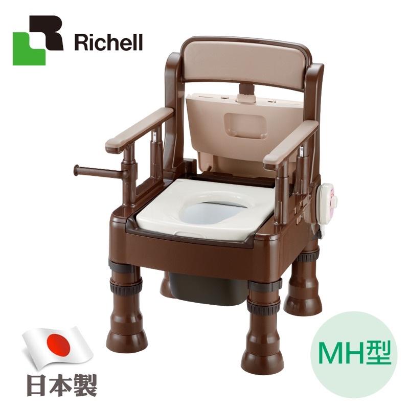 ❰免運❱ 日本 Richell 利其爾 可攜式舒適便座MH型 REC45621 45623 杏豐 便座 便盆椅 便器椅-細節圖6