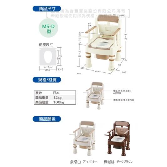 ❰免運❱ 日本 Richell 利其爾 可攜式舒適便座MS-D型 REC45633 杏豐 便座 便盆椅 便器椅 可攜式-細節圖2