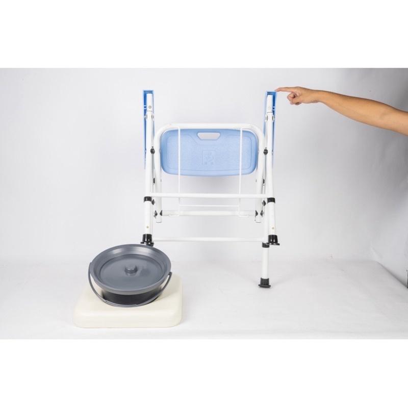 ❰免運❱ 均佳 JCS-202 日式鋁合金收合便器椅 便盆椅 沐浴椅 輔具 銀髮 機構 補助-細節圖5