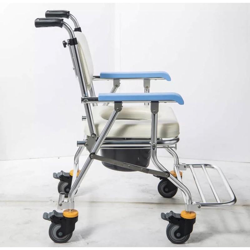 ❰免運❱ 均佳 JCS-208 鋁合金可收合有輪洗澡便器椅 便盆椅 沐浴椅 鋁合金 輕量化 輔具 銀髮 機構 補助-細節圖4