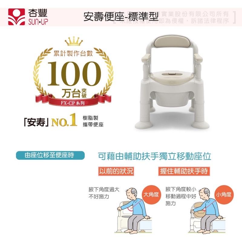 ❰免運❱ 日本 安壽 便座標準型 MAX-T0043BE 杏豐 便座 便盆椅 便器椅 可攜式 銀髮 輔具 沐浴椅-細節圖2