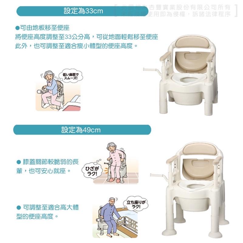 ❰免運❱ 日本 安壽 便座標準型 MAX-T0043BE 杏豐 便座 便盆椅 便器椅 可攜式 銀髮 輔具 沐浴椅-細節圖3