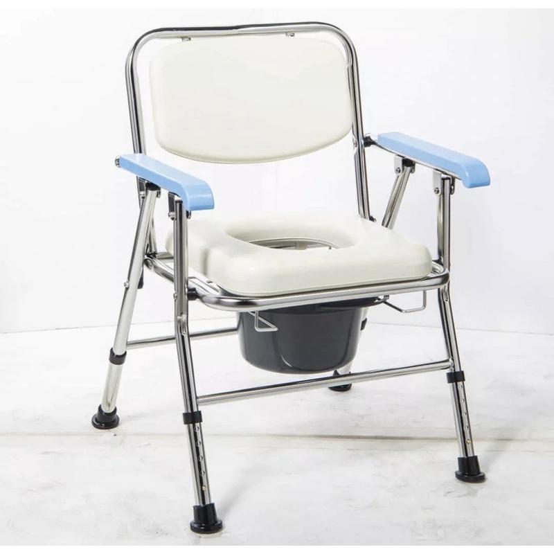 ❰免運❱ 均佳 JCS-303 日式不銹鋼收合便器椅 便盆椅 不鏽鋼 洗澡椅 輔具 銀髮 機構 補助 沐浴椅-細節圖2