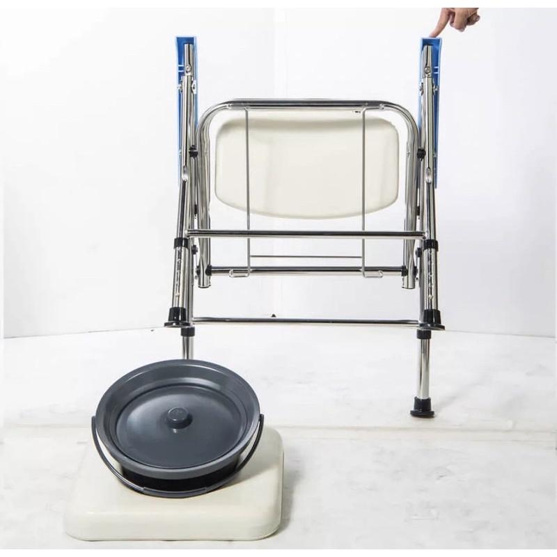 ❰免運❱ 均佳 JCS-303 日式不銹鋼收合便器椅 便盆椅 不鏽鋼 洗澡椅 輔具 銀髮 機構 補助 沐浴椅-細節圖5