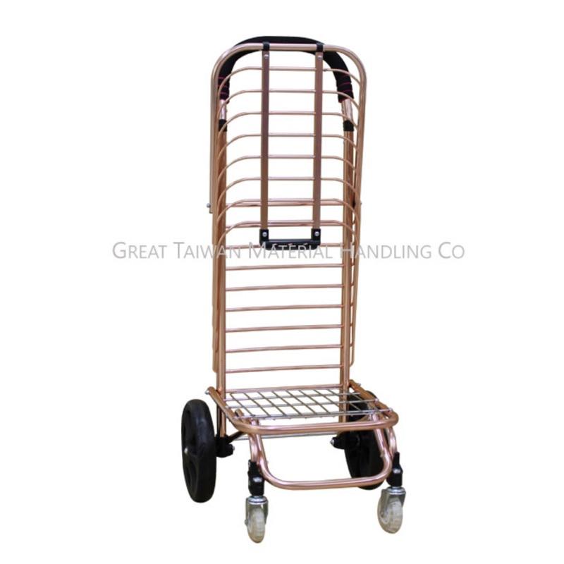 ❰免運❱ 百全揚 H-001N 鋁製購物籃車 台灣製造 工具車 帶輪車 醫院診所 台車 推車 買菜車 菜籃車-細節圖3