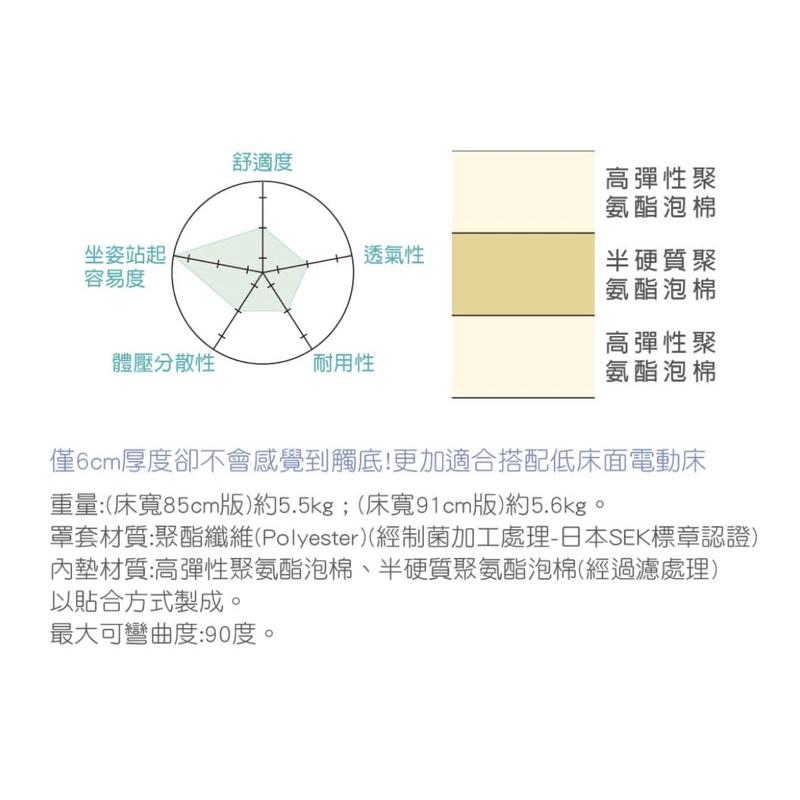 ❰免運❱ 日本 FranceBed 高彈性薄型床墊SM-28N 床墊 泡棉 電動床 床墊 服貼 輔具-細節圖3