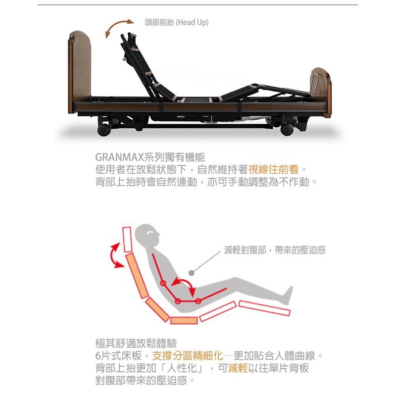 ❰免運❱ 日本 GRANMAX 電動床 GX-P207F 淺色 深色 含床墊 三馬達 居家型電動床 質感美學 銀髮輔具-細節圖3