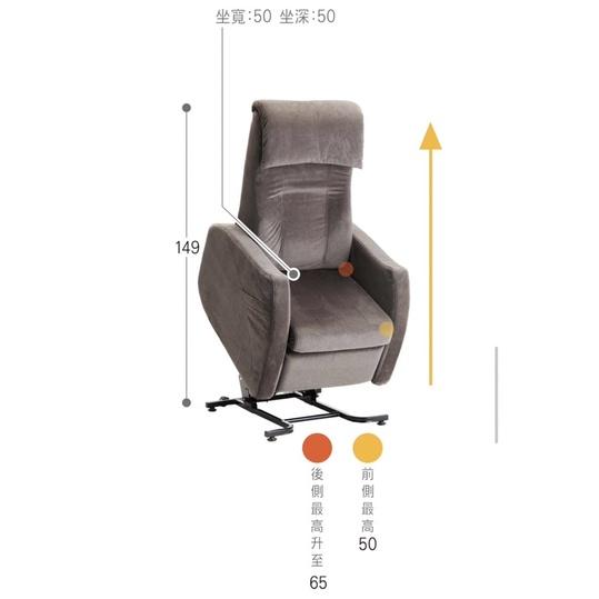 ❰免運❱ 日本 FranceBed 電動起身沙發 充電式 鐵灰色 沙發椅 可傾倒 放鬆休息 躺椅 有扶手 傢俱 居家-細節圖4