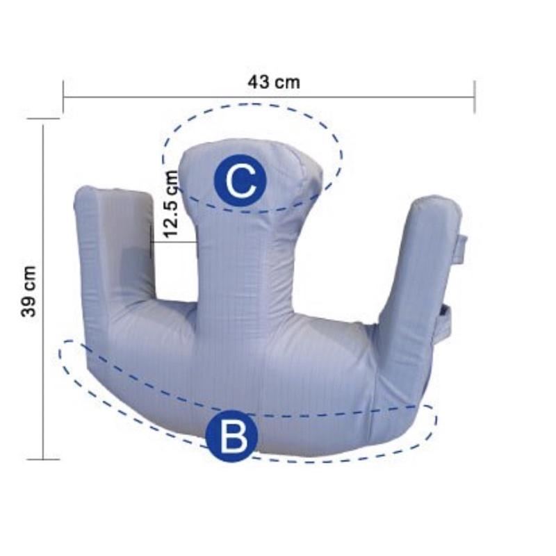 ❰免運❱ 強生 TV-109 山型防水翻身腳墊 台灣製造 翻身枕 枕頭 山型枕 墊高枕 公司貨 臥床-細節圖2