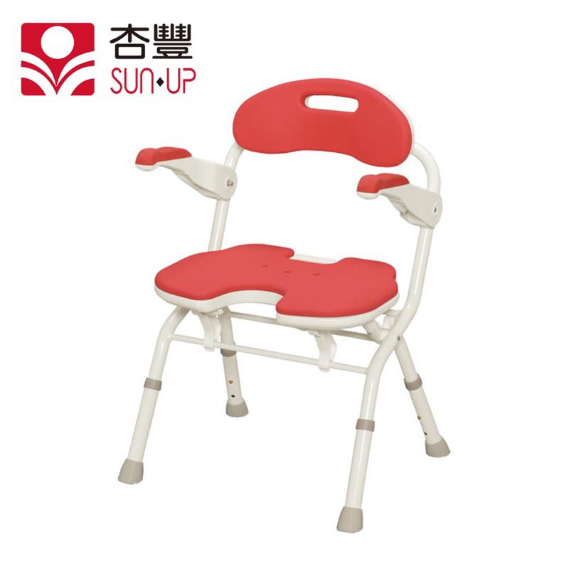 ❰免運❱ 日本 安壽 可收摺FU型大洗澡椅 可調高低 沐浴椅 紅 藍 綠 淋浴椅 可折疊 EVA沐浴椅 洗澡 銀髮輔具-細節圖8