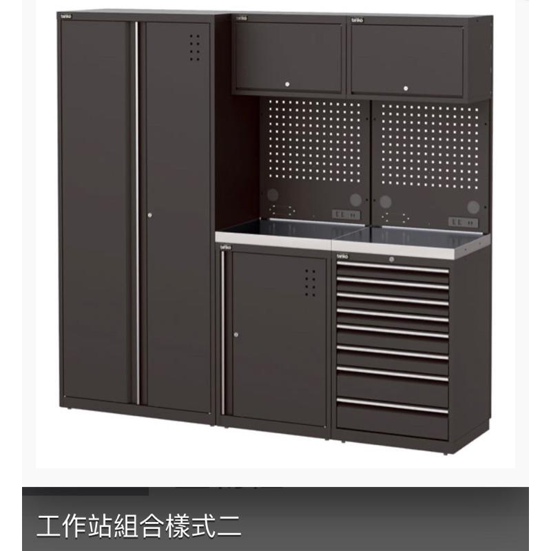 ❰免運❱ Tanko 天鋼 系統工作站 RA-9201 雙門高櫃 台灣製造 維修站設備 黑色 保養廠 汽修工程 置物櫃-細節圖3