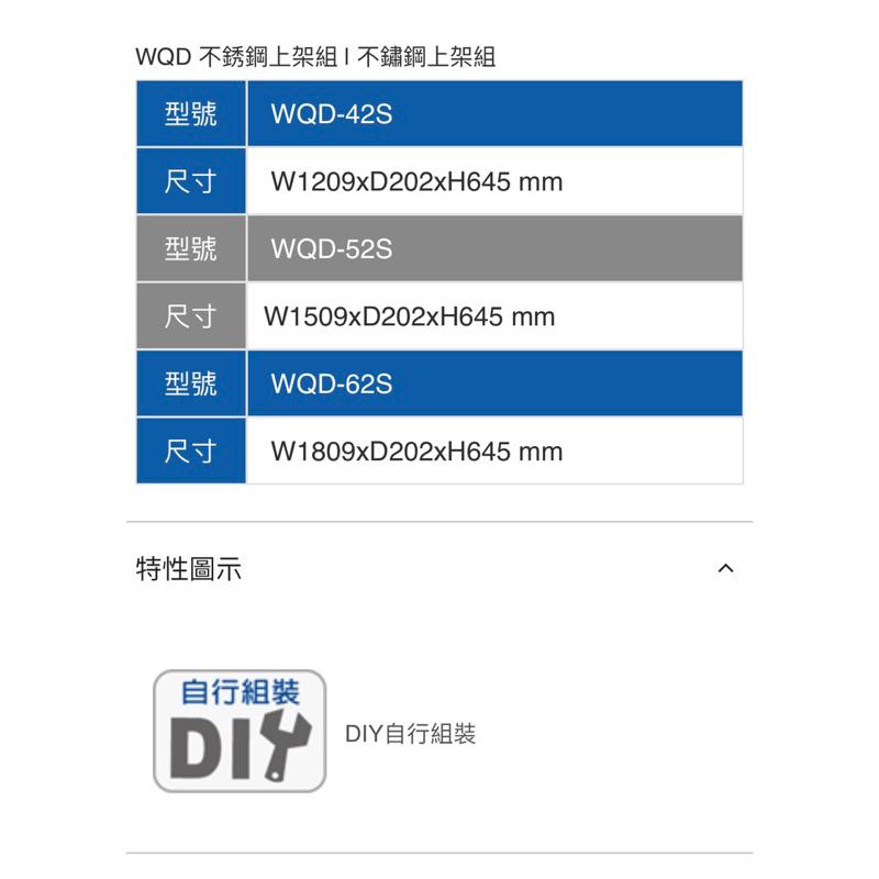 ❰免運❱ Tanko 天鋼 不銹鋼上架組 掛鈑組 WQD-42S 52 62 收納架 多功能收納架 工業風 台灣製 工廠-細節圖6