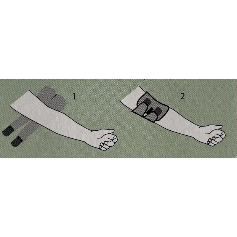 ❰現貨免運❱ 寶楷 我挺力 自黏式透氣護肘 FB003 黑色 台灣製造 全方位拉力 運動護肘 護手肘 肢體護具 護肘-細節圖6