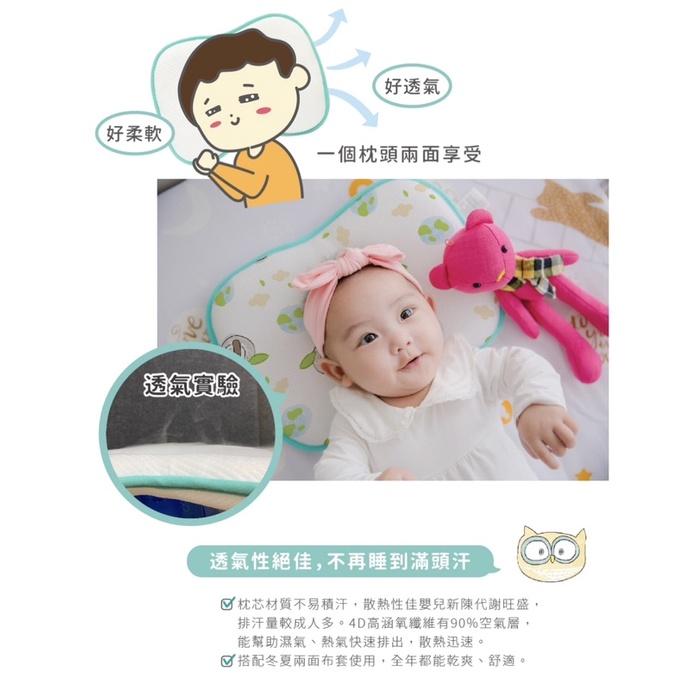 ❰免運❱ QSHION Q芯枕 台灣製造 可水洗 嬰兒用品 工學枕 透氣 安全無毒 高彈性 抑菌防蟎 枕頭 寢具-細節圖4