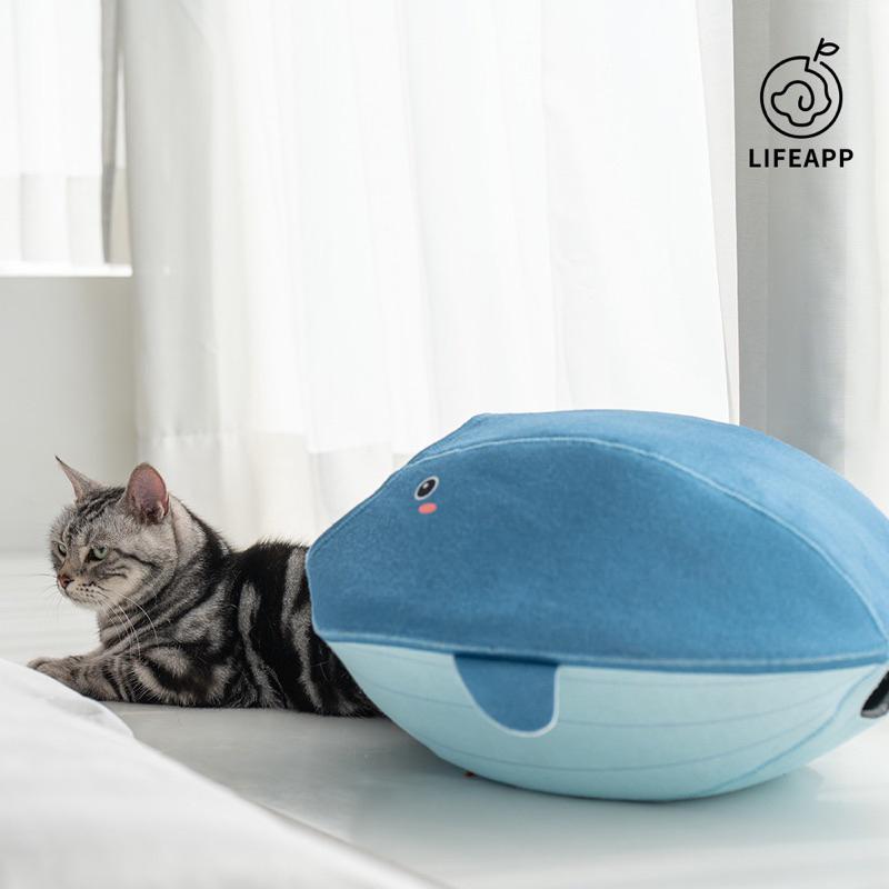❰免運❱ LIFEAPP 寵愛貓窩 海洋版 台灣製造 喵星人 小窩 寵物袋 居住空間 貓咪 秘密基地 小屋 貓塔 洞穴-細節圖6