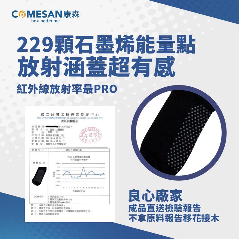 ❰現貨免運❱ COMESAN 康森 石墨烯229美型纖腿壓力襪 三雙入 彈性襪 石墨烯黑科技 台灣製造 抗菌 透氣舒適-細節圖2