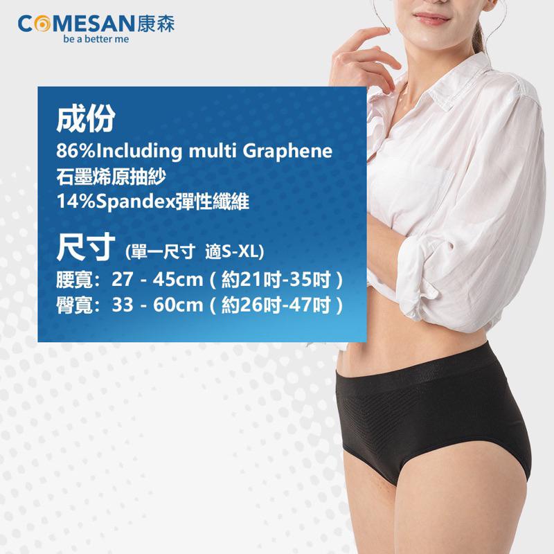 ❰現貨免運❱ COMESAN 康森 石墨烯玩美臀型內褲 黑科技 台灣製造 抗菌防蟎 吸濕排汗 內褲 衛生褲-細節圖5