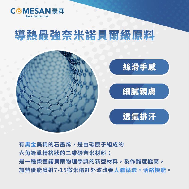 ❰現貨免運❱ COMESAN 康森 石墨烯塑型機能衣 親膚材質 石墨烯黑科技 台灣製造 超彈力 抗菌防蟎 透氣舒適 內搭-細節圖4
