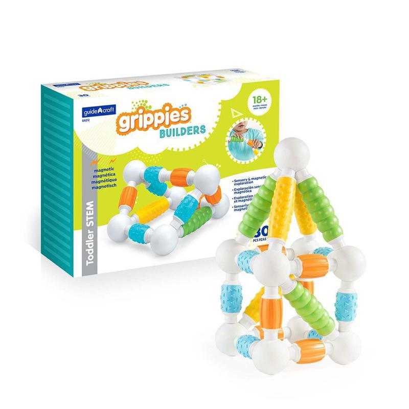 ❰免運❱ guidecraft 觸覺磁力積木-30件 兒童玩具 手眼協調訓練 益智玩具 遊戲 觸覺刺激 邏輯思考玩具-細節圖8
