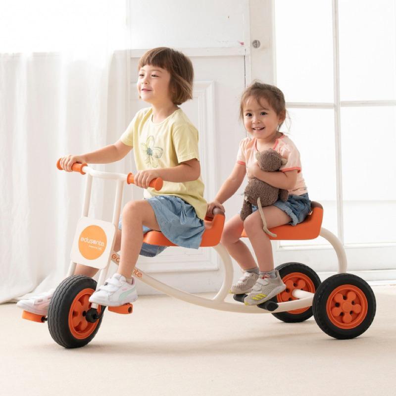 ❰免運❱ edusante 雙人腳踏車 原廠認證 台灣製造 腳踏車 戶外運動 幼教用品 遊戲 兒童用品 協調平衡 幼稚園-細節圖2