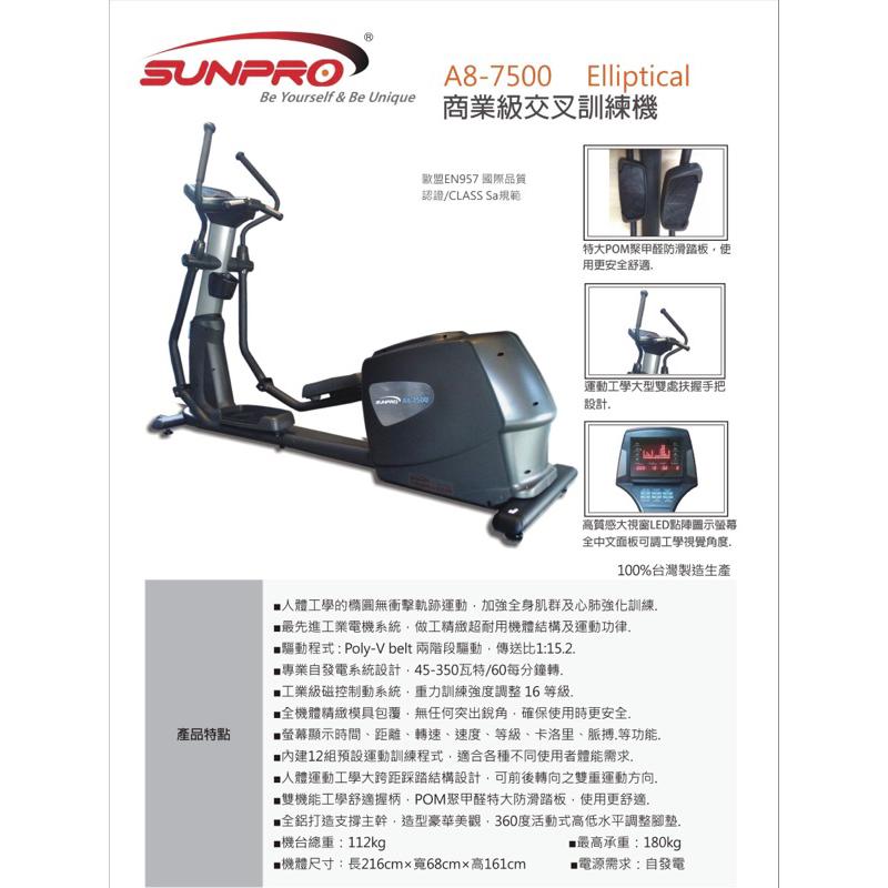 ❰免運❱ A8-7500 商業級交叉訓練機 交叉橢圓機 健身器材 原廠保固 肌耐力 健身房設備 有氧運動 健身機-細節圖2