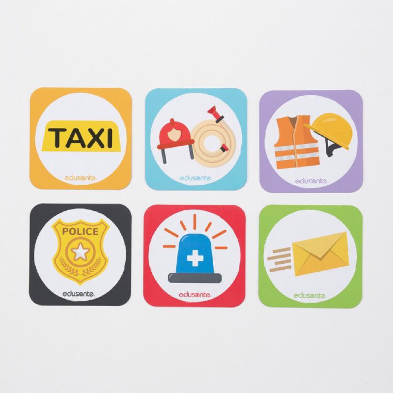 ❰現貨❱ edusante 磁力車牌 職業組 原廠認證 台灣製造 戶外運動 幼教用品 遊戲 兒童用品 協調平衡訓練-細節圖8