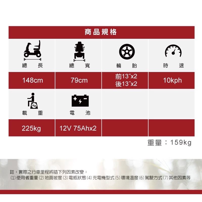 ❰免運❱ 必翔 TE-9D 電動代步車雙人共乘款 SHOPRIDER 雙人 電動車 銀髮 輔具 看護 兩人 共乘-細節圖6