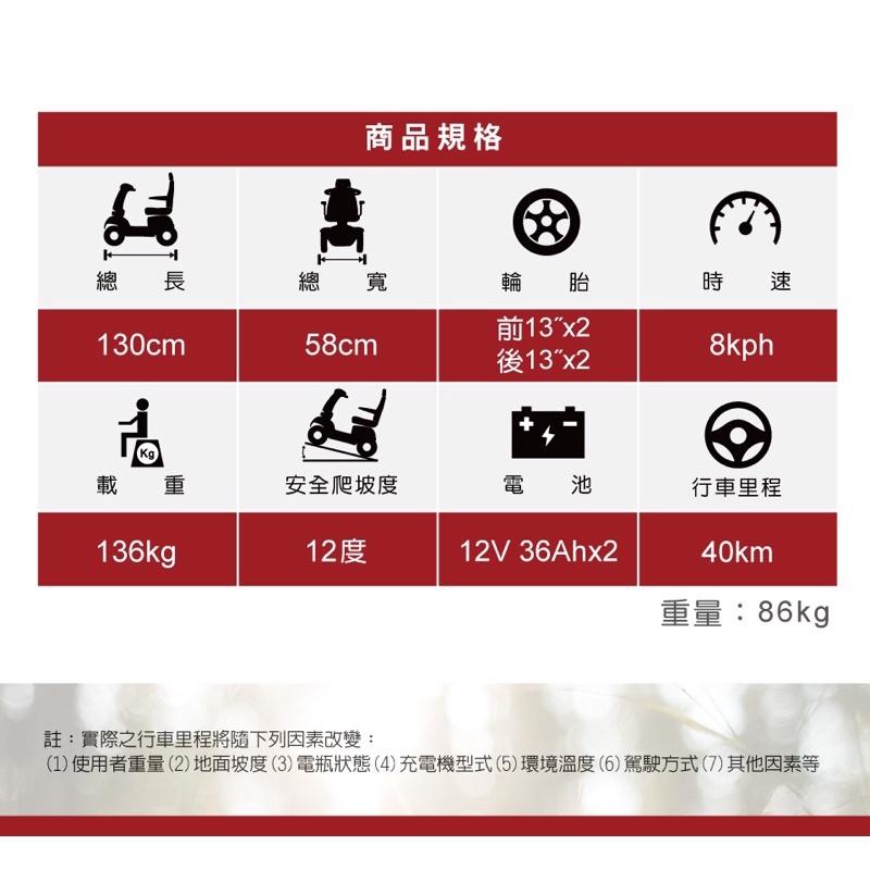 ❰免運❱ 必翔 TE-889N 電動代步車 P型把手 冠軍車種 SHOPRIDER 外出 居家 電動車 銀髮 輔具 電動-細節圖6