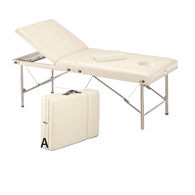 ❰免運❱ 掀背式皮箱美容床 F-32A 台灣製造 行動美容床 高彈力泡棉 美容床 折疊式 指壓床 按摩床 開業設備-細節圖3