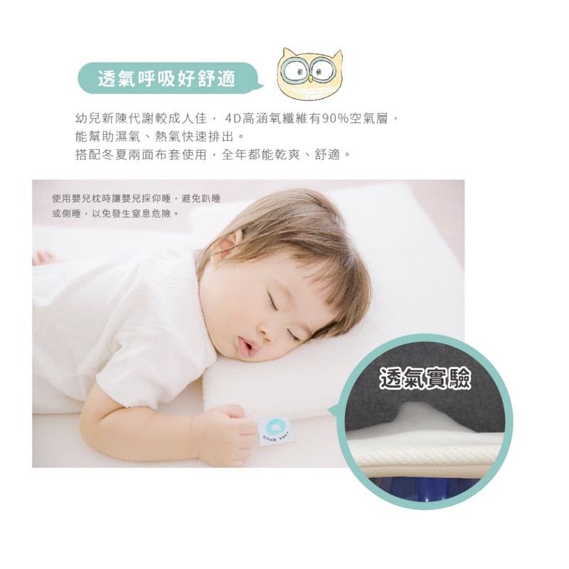 ❰免運❱ QSHION 甜芯枕 台灣製造 可水洗 嬰兒用品 工學枕 透氣 安全無毒 高彈性 抑菌防蟎 枕頭 寢具-細節圖4