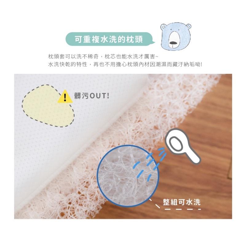 ❰免運❱ QSHION 甜芯枕 台灣製造 可水洗 嬰兒用品 工學枕 透氣 安全無毒 高彈性 抑菌防蟎 枕頭 寢具-細節圖6