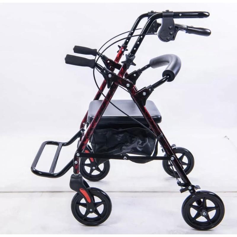 ❰免運❱ 均佳 JK-006 鋁合金四輪助行車 推車型 輕量化 鋁合金 助步車 四輪車 散步車 買菜車 輔具 機構 補助-細節圖4