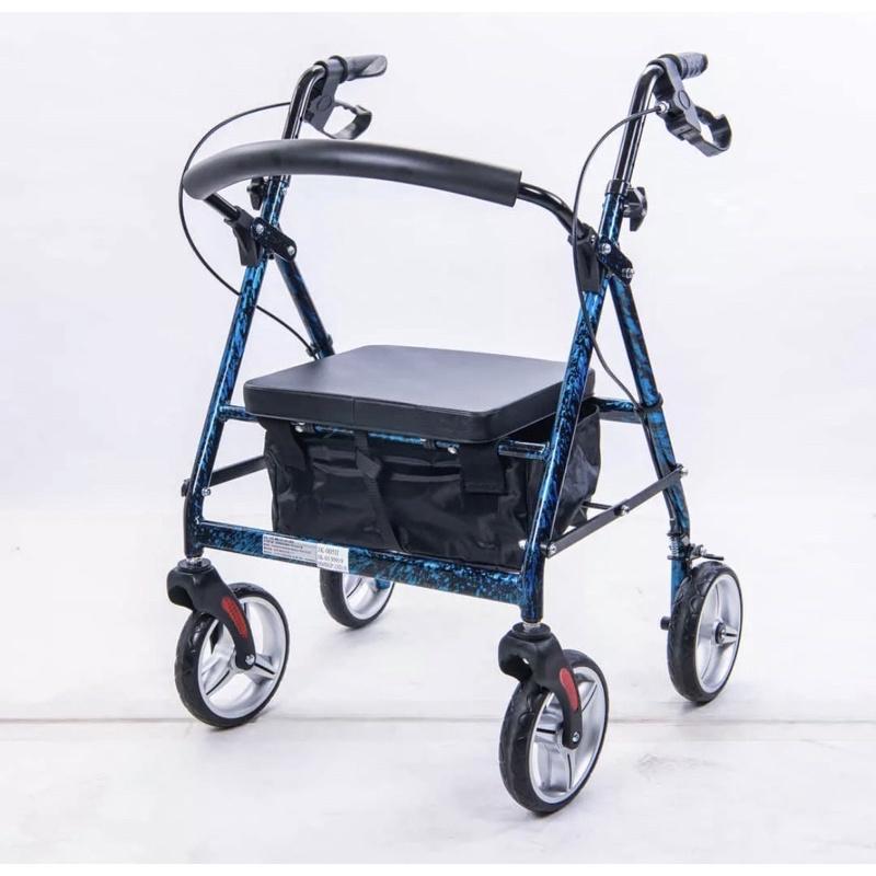 ❰免運❱ 均佳 JK-005 鋁合金四輪助行車 一般型 輕量化 鋁合金 助步車 四輪車 散步車 買菜車 輔具 銀髮 機構-細節圖2