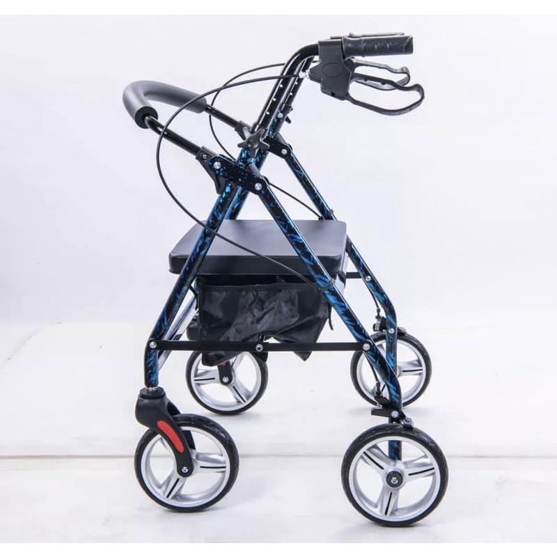 ❰免運❱ 均佳 JK-005 鋁合金四輪助行車 一般型 輕量化 鋁合金 助步車 四輪車 散步車 買菜車 輔具 銀髮 機構-細節圖4