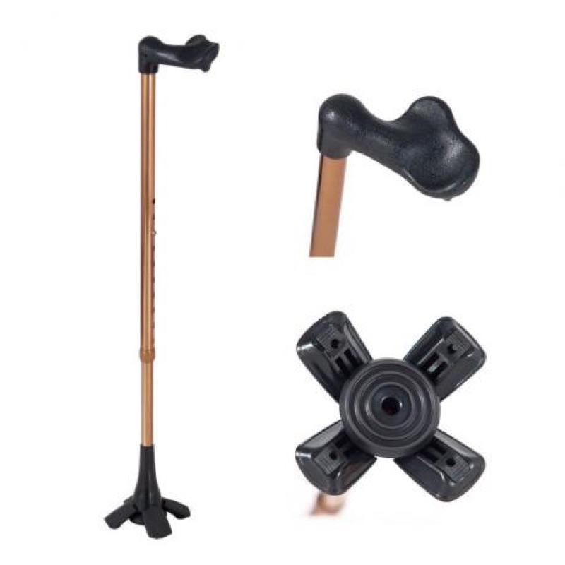 ❰免運❱ 必翔銀髮 台灣喜多 可站立式手杖 HITO669 可調高低 人體工學握把 輕量鋁合金 單手拐 拐杖 單支拐杖-細節圖6