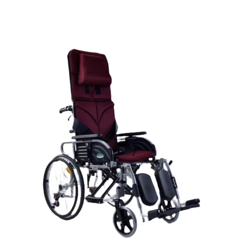 ❰免運❱ 頣臣 YC-800中輪 航空級 鋁合金輪椅 躺式輪椅B+AB款 雙層坐背墊 輕量化 高背輪椅 醫院 診所-細節圖2