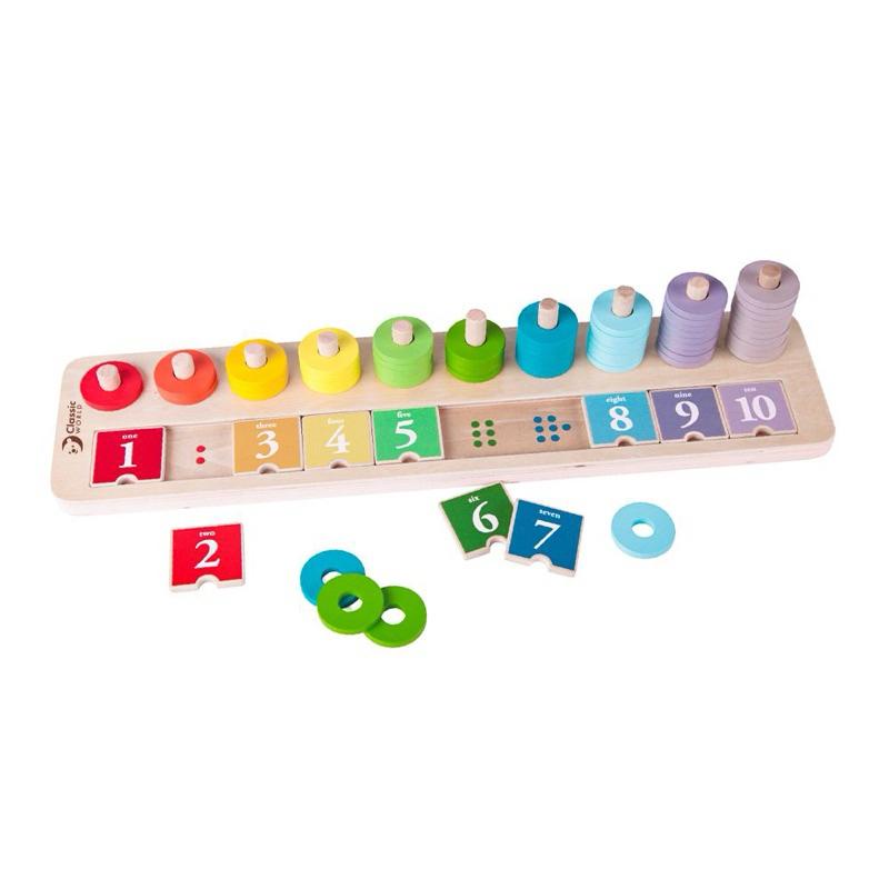 ❰現貨❱ Classic World 數字配對遊戲 視覺追視 認知學習 益智玩具 兒童學習玩具 邏輯推理 觸覺舒緩 玩具-細節圖5