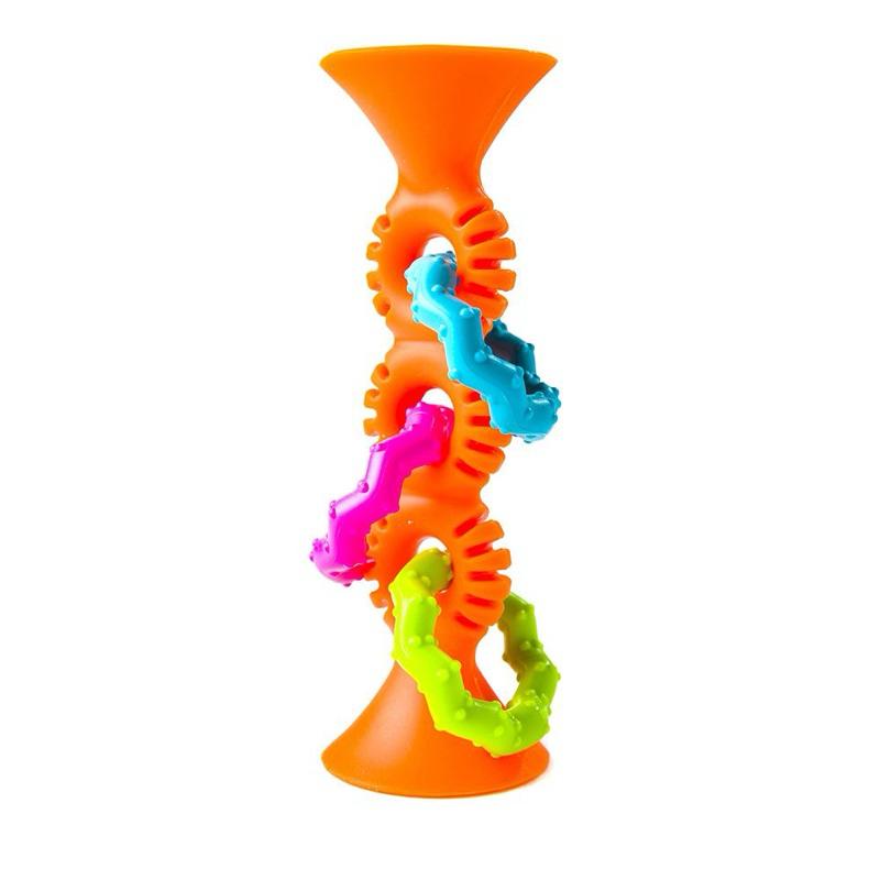 ❰現貨❱ FatBrain 觸覺吸盤環-橘 固齒器 視覺追視 認知學習 玩具 兒童學習玩具 邏輯推理 觸覺舒緩 兒童玩具-細節圖5