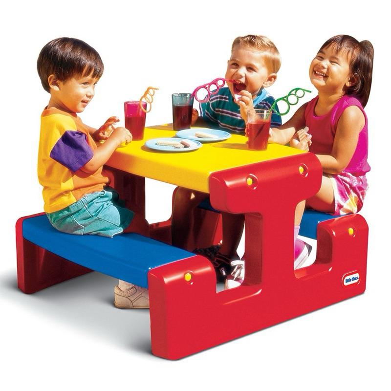❰免運❱ little tikes 童樂野餐桌 坐椅休息區 兒童學習玩具 教室設備 戶外設施 室外遊戲 餐桌椅 野餐露營-細節圖3