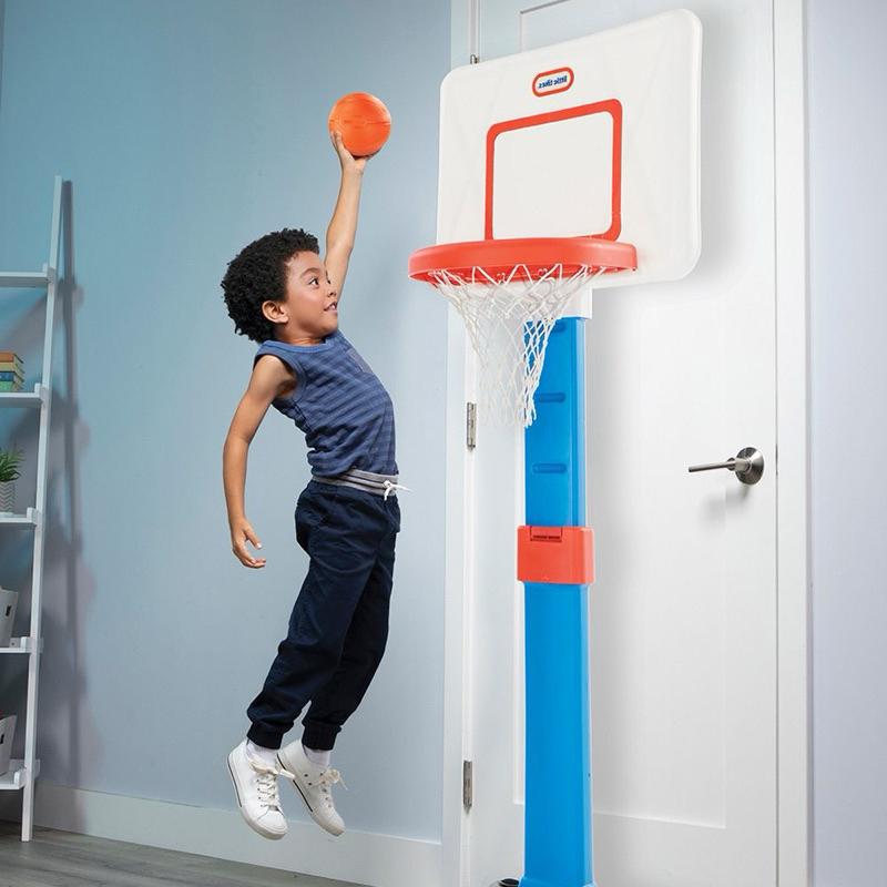 ❰免運❱ little tikes 小籃球架 方框 超大灌籃 可調高低 兒童學習玩具 手腳協調訓練 籃球運動 平衡訓練-細節圖2