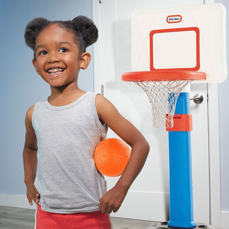 ❰免運❱ little tikes 小籃球架 方框 超大灌籃 可調高低 兒童學習玩具 手腳協調訓練 籃球運動 平衡訓練-細節圖3