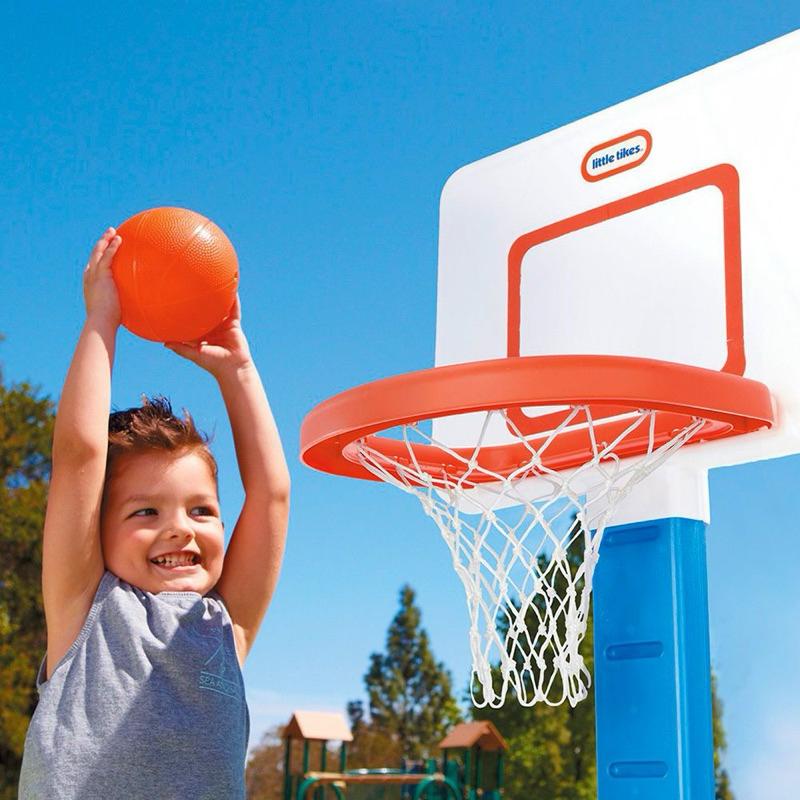 ❰免運❱ little tikes 小籃球架 方框 超大灌籃 可調高低 兒童學習玩具 手腳協調訓練 籃球運動 平衡訓練-細節圖5