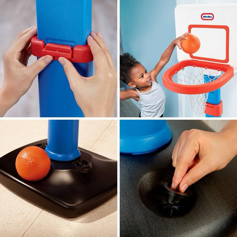 ❰免運❱ little tikes 小籃球架 方框 超大灌籃 可調高低 兒童學習玩具 手腳協調訓練 籃球運動 平衡訓練-細節圖6