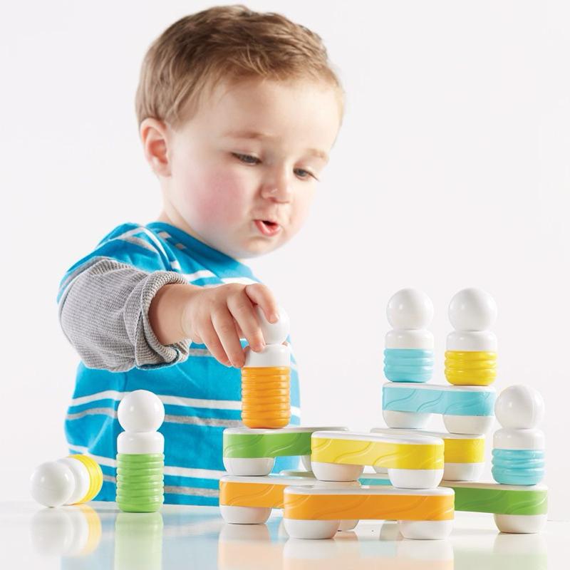 ❰免運❱ guidecraft 觸覺磁力連結積木-16件 兒童玩具 手眼協調訓練 益智玩具 遊戲 觸覺刺激 邏輯思考玩具-細節圖2